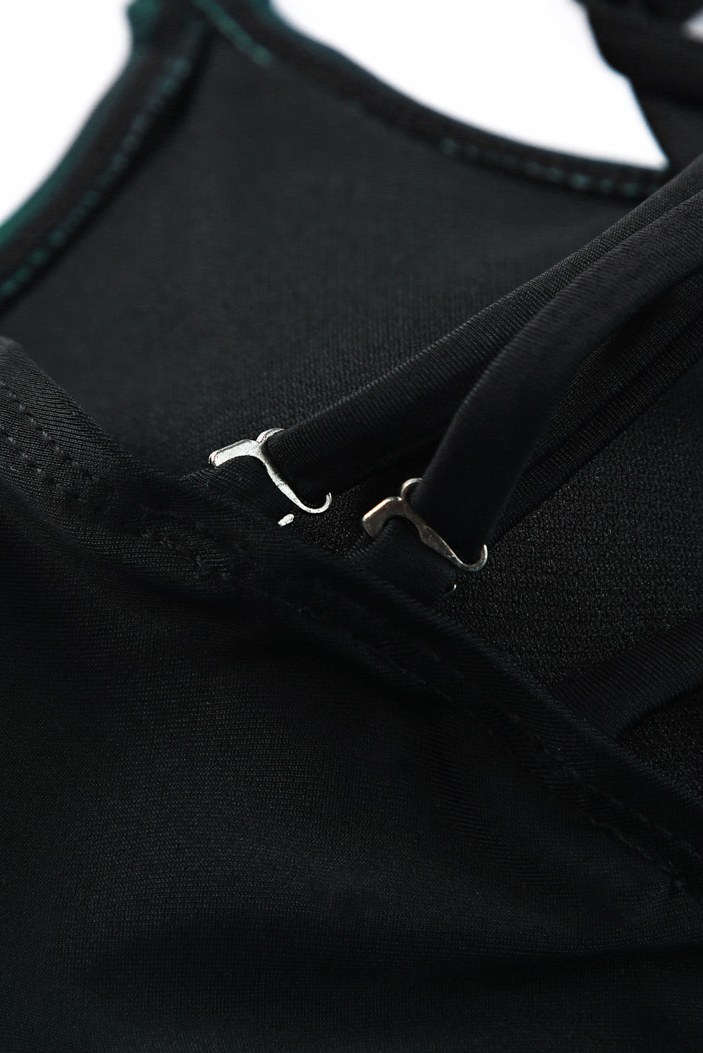 Green Strappy Cut-Out Back Tankini Set