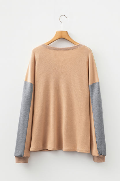color block sweatshirt