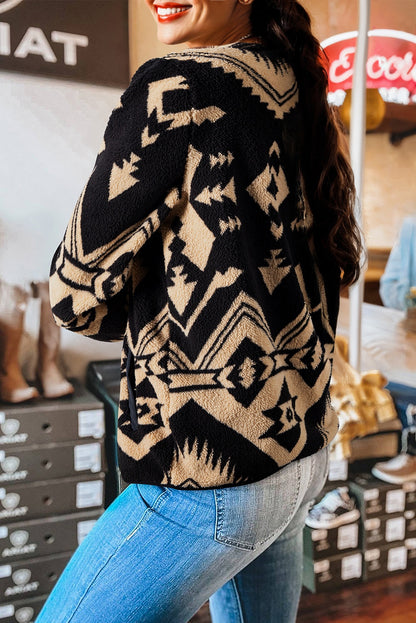 western print sweatshirt