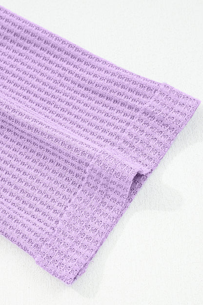 thermal knit long sleeve top