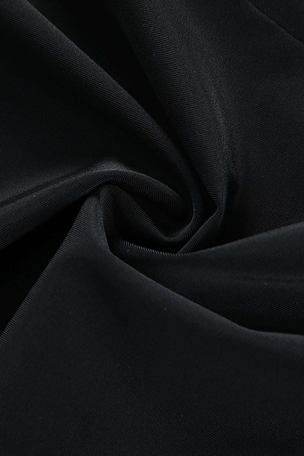 Strappy Black V Neck Swimdress with Side Slit