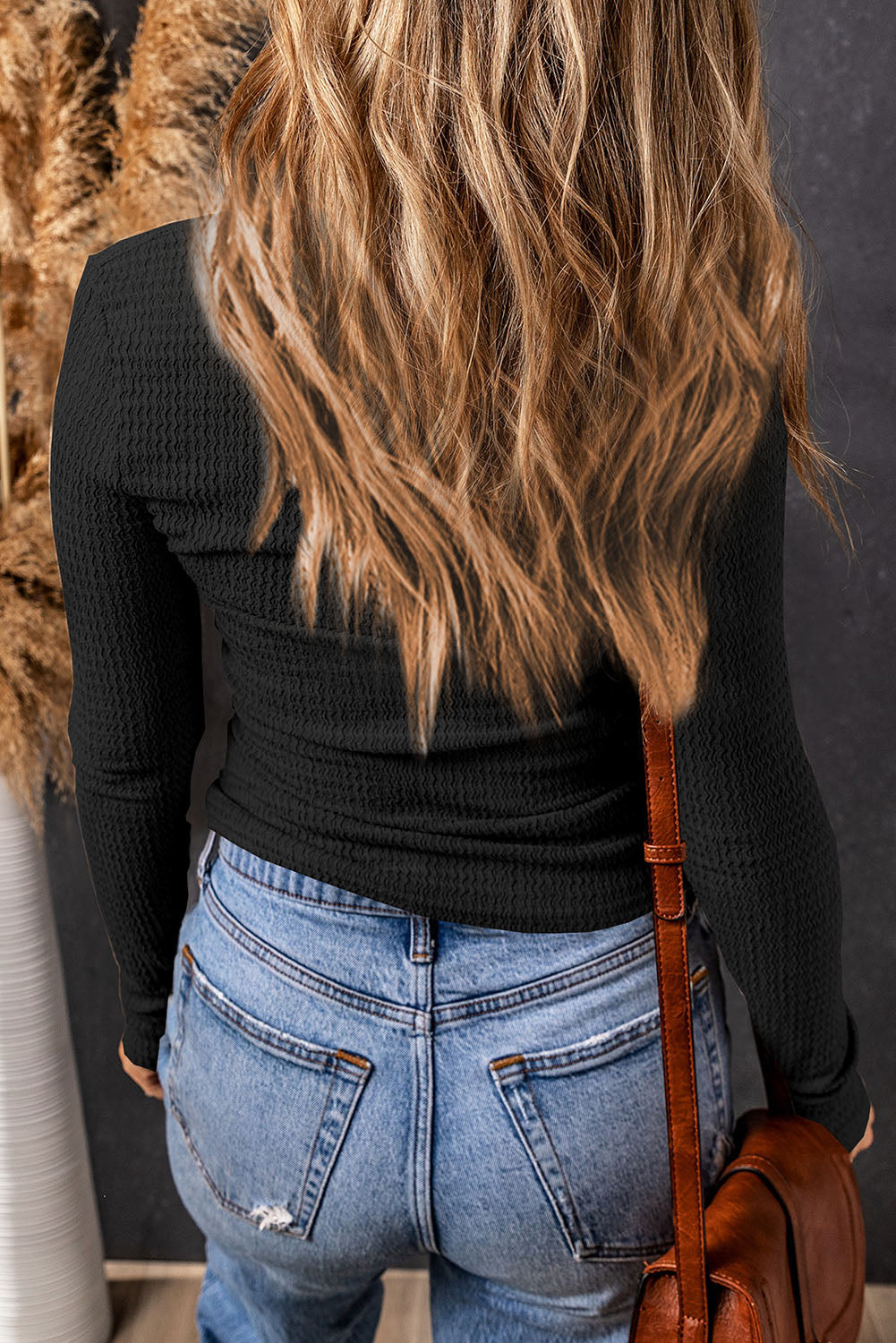 long sleeve twist top