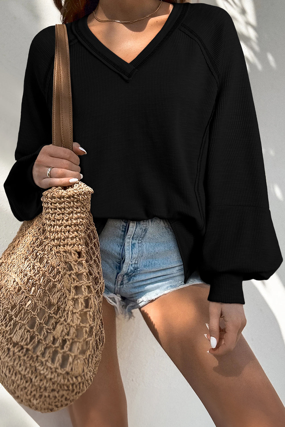 textured knit top