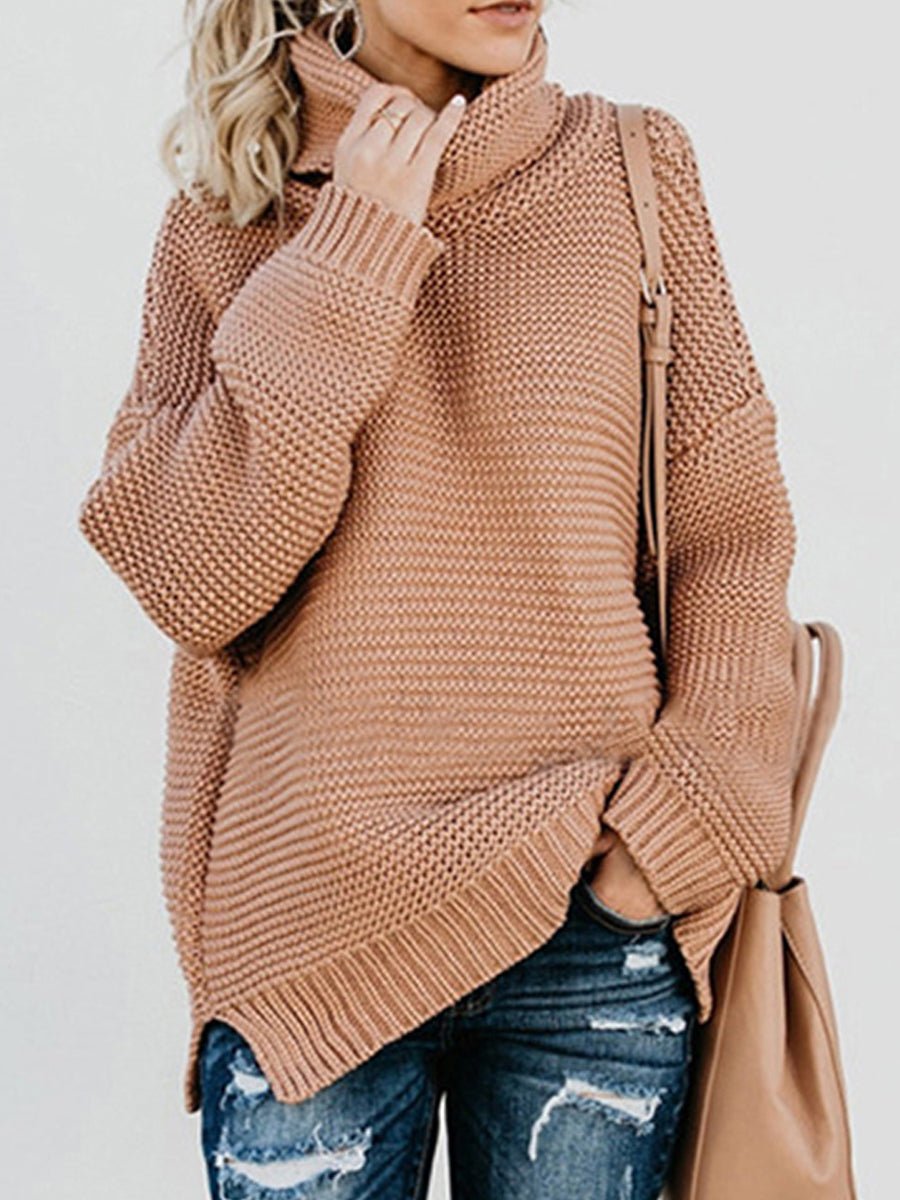 Sweaters - Cozy and Stylish Pullover Long Sleeve Sweater - MsDressly