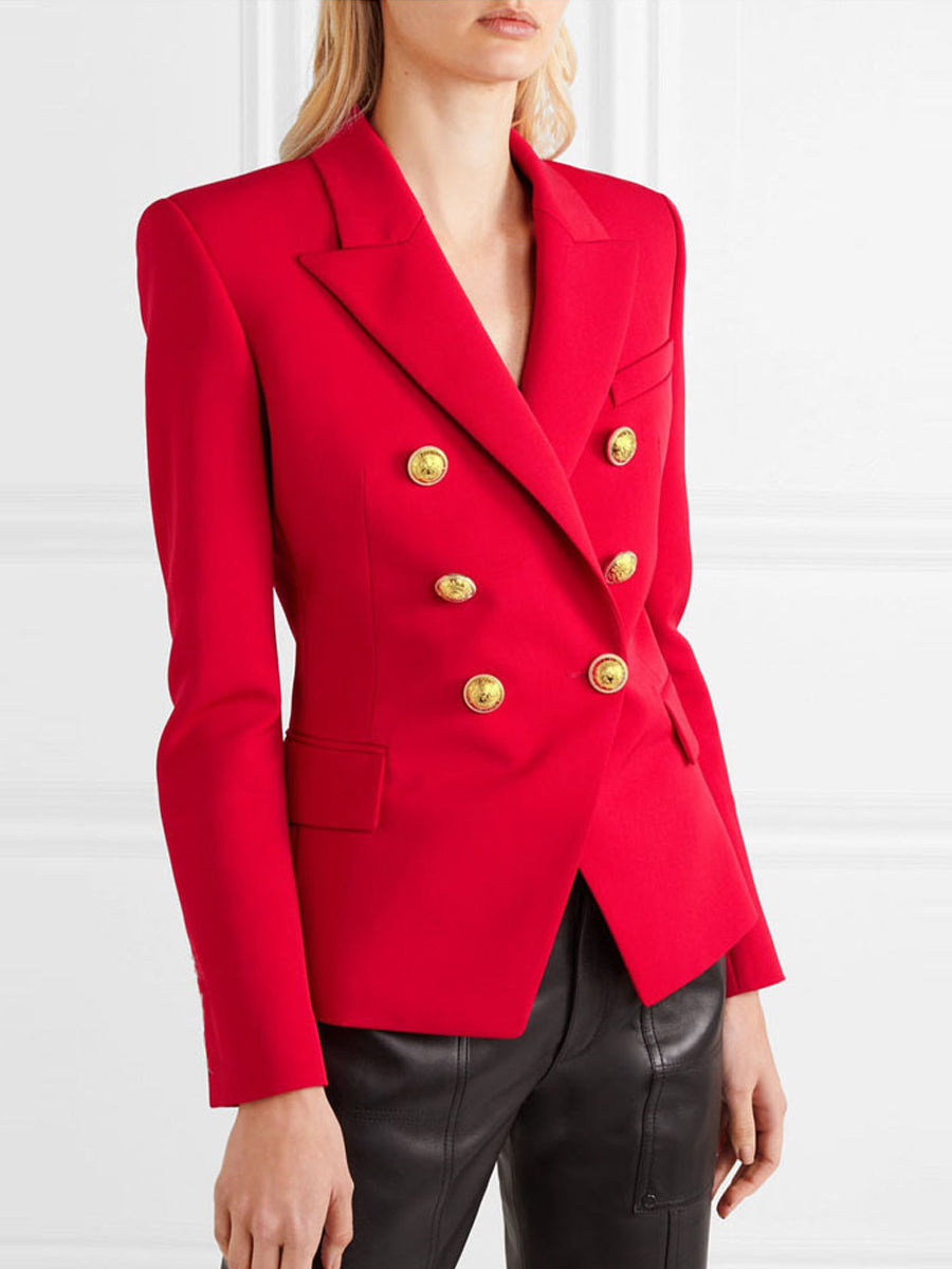 Stylish And Versatile Double Breasted Blazer