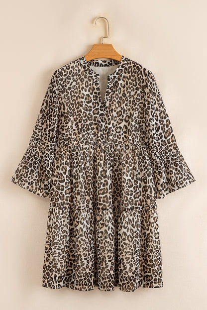 leopard swing dress