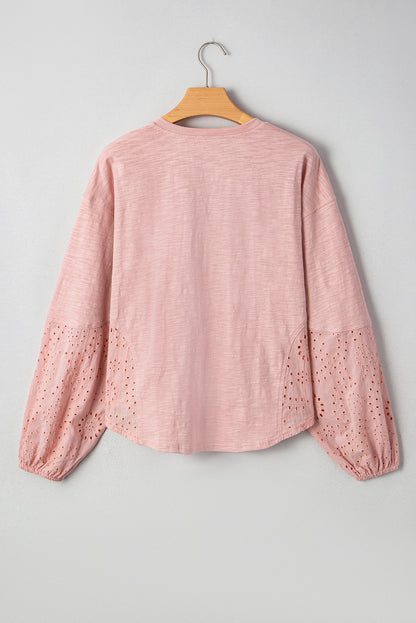 light pink blouse
