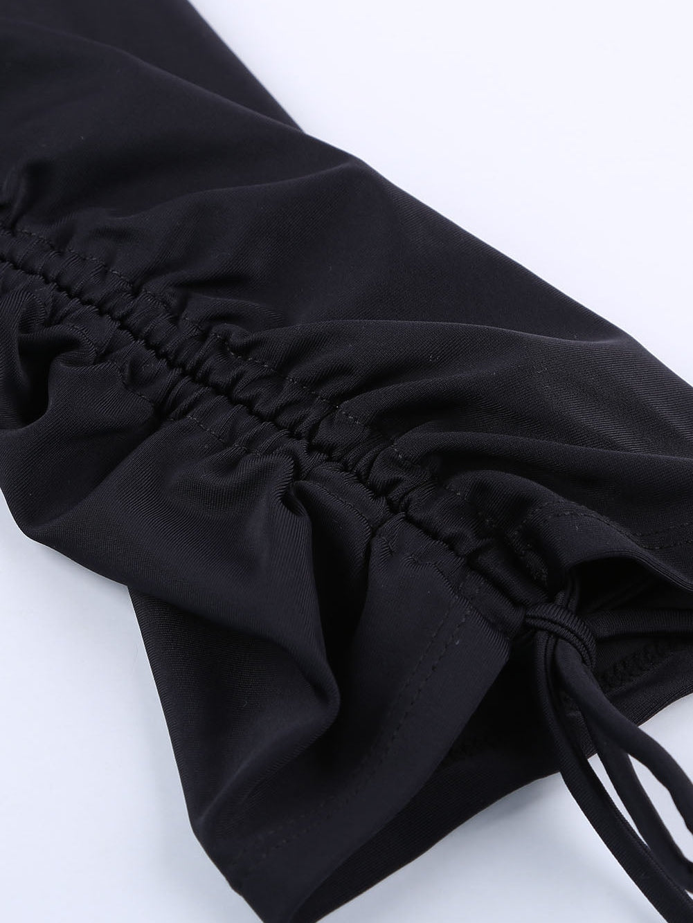 Black Adjustable Length Swim Leggings