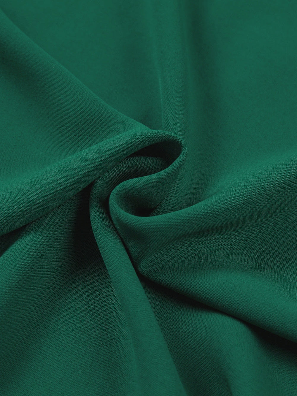 Green Sheer Flare Sleeve V Neck Casual Blouse