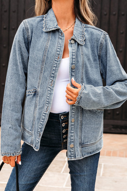 button up denim jacket
