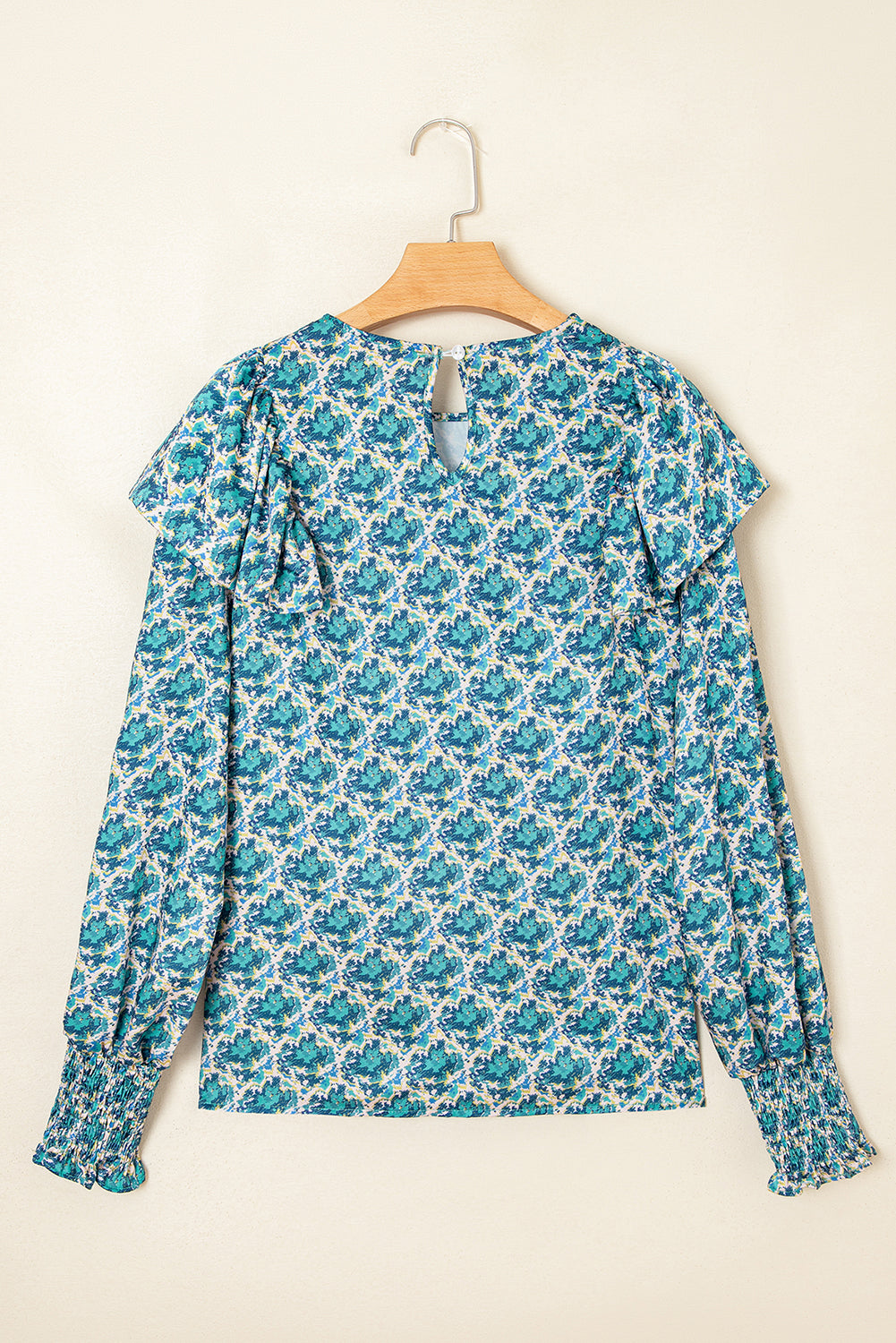 abstract print blouse