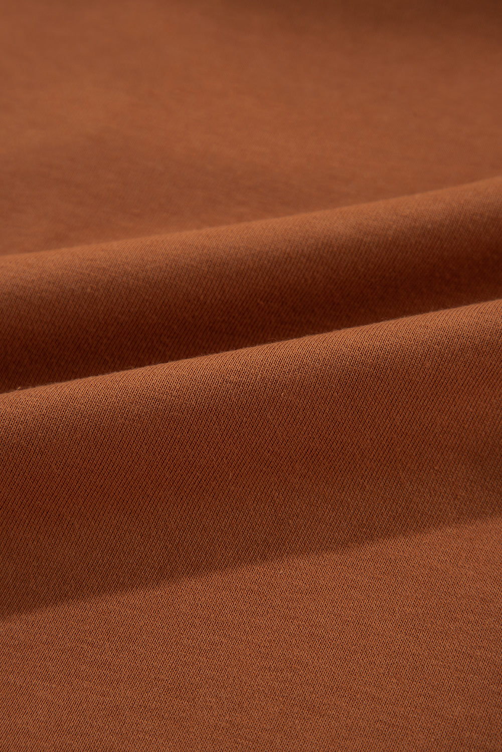 Cinnamon Exposed Seam Cold Shoulder Drawstring Hoodie