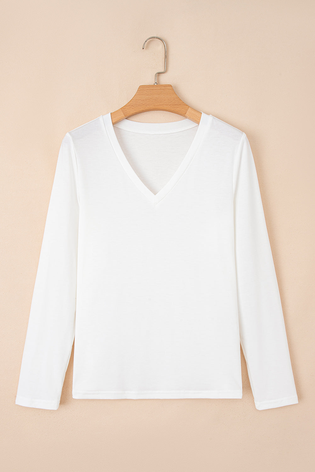 white long sleeve top