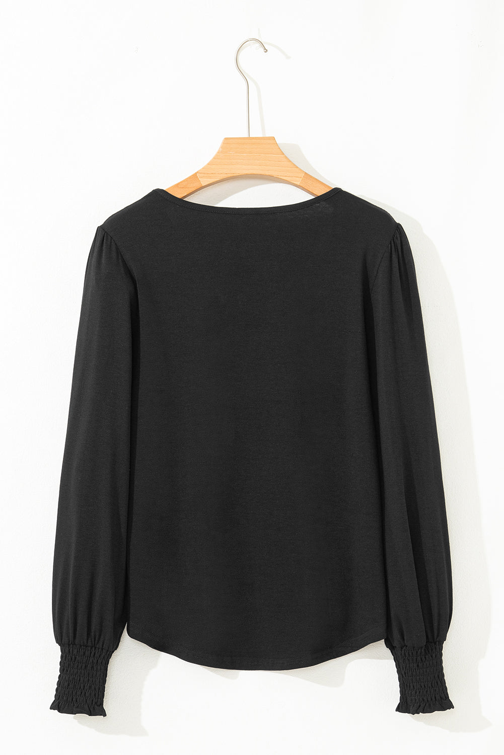 v neck long sleeve top