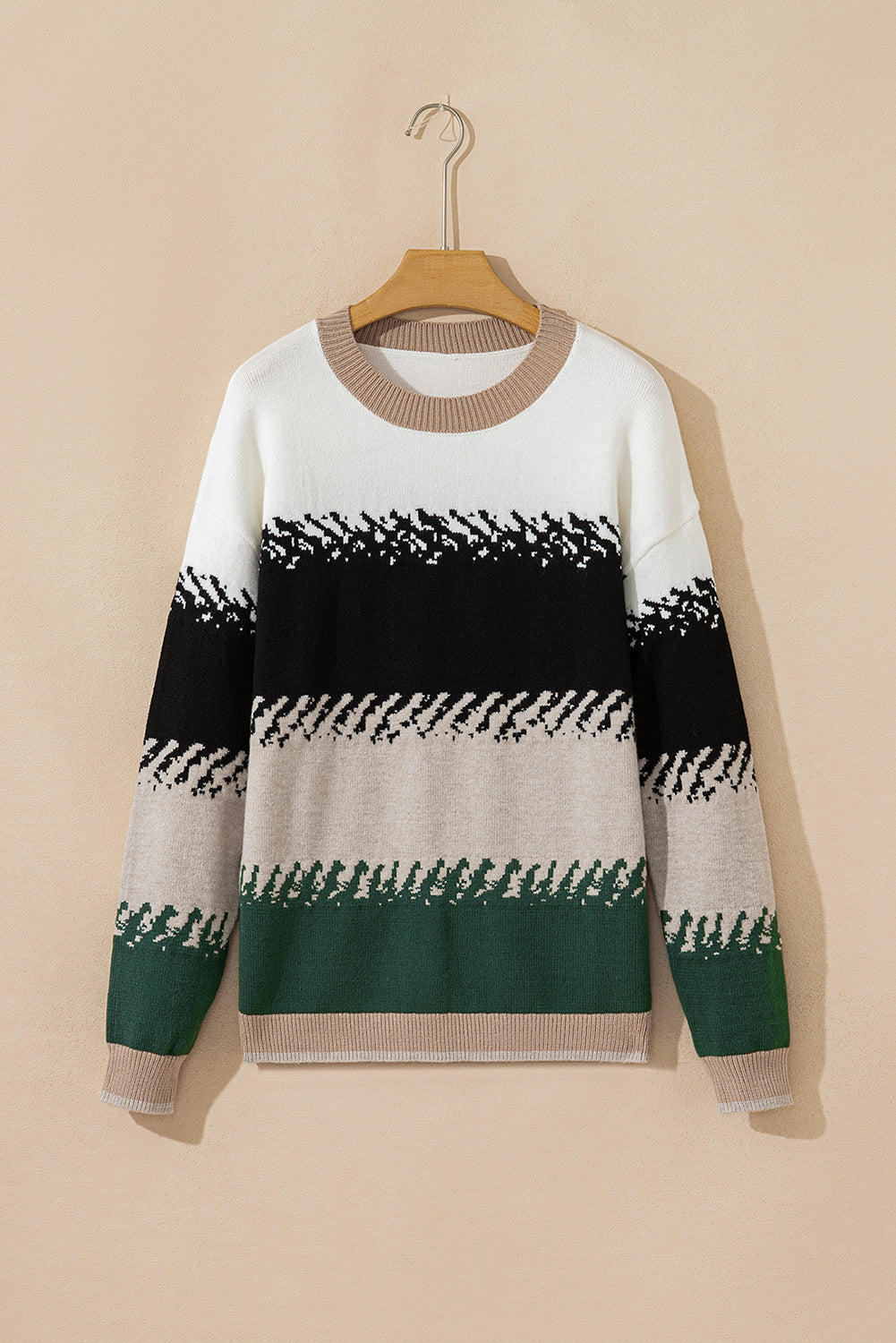 color block sweater