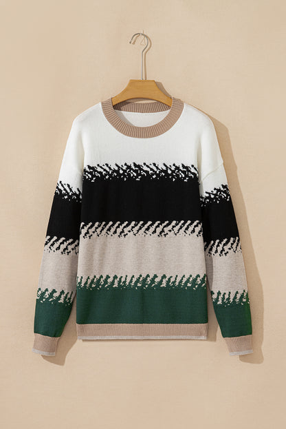 color block sweater