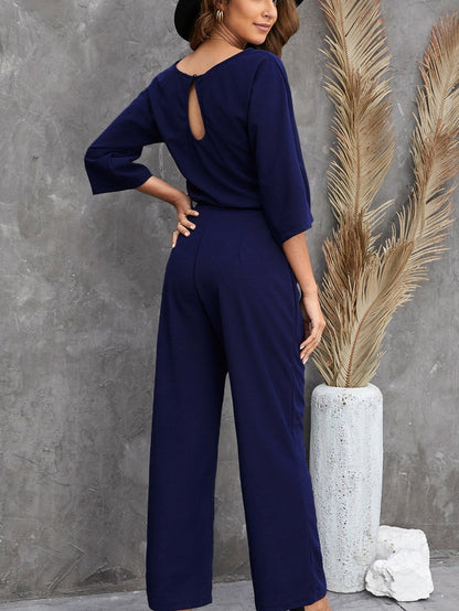 Elegant One-Shoulder Jumpsuit for Parties and Weddings