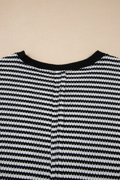 black stripe top
