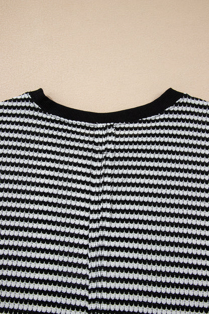 black stripe top