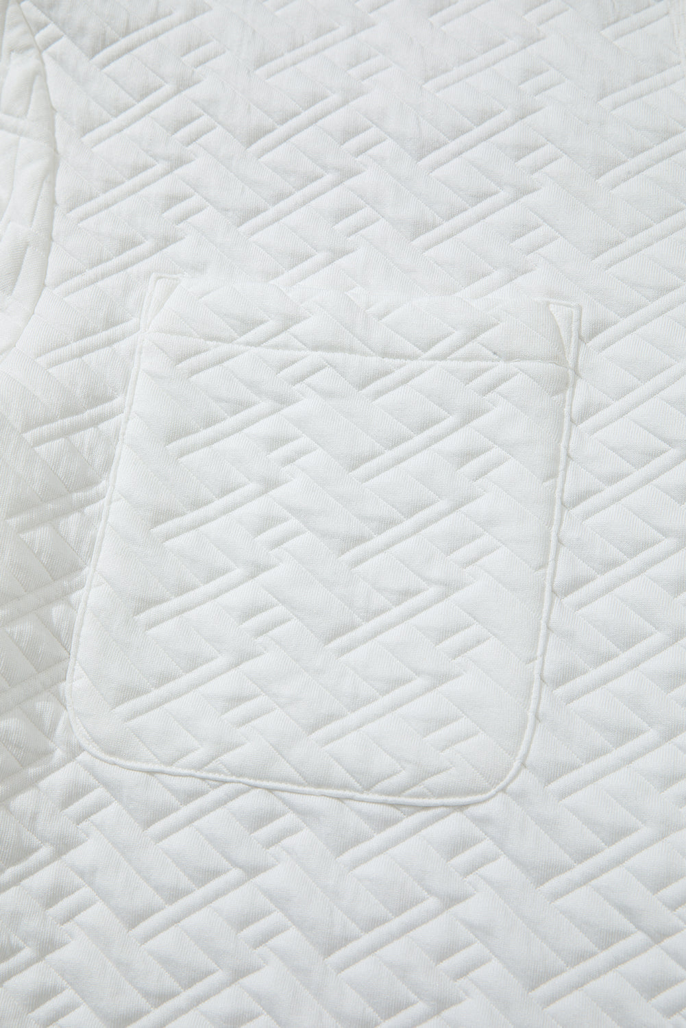 white textured sweatshirt