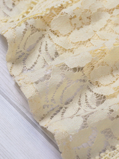 Floral Lace Sleeveless V-Neck Tank Top