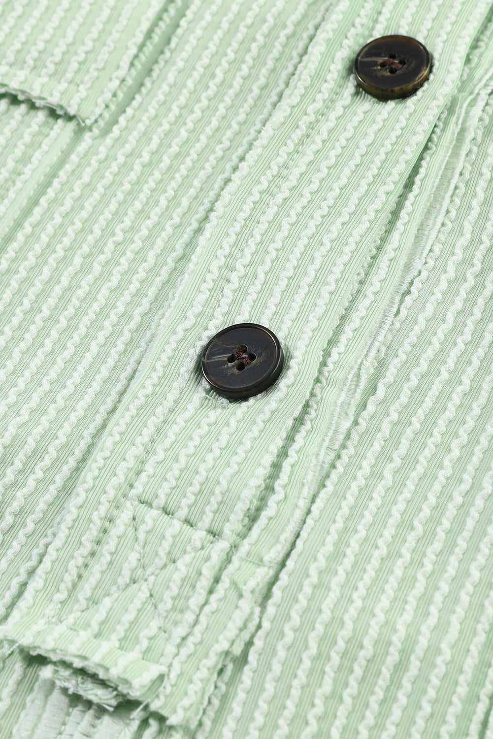 Sage Oversized Ribbed Henley Top with Pockets