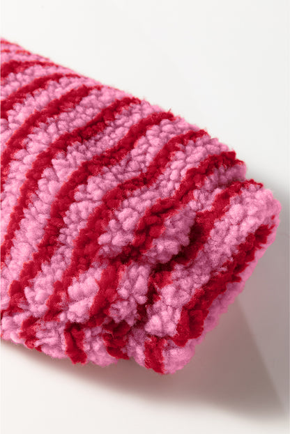 pink stripe sweatshirt