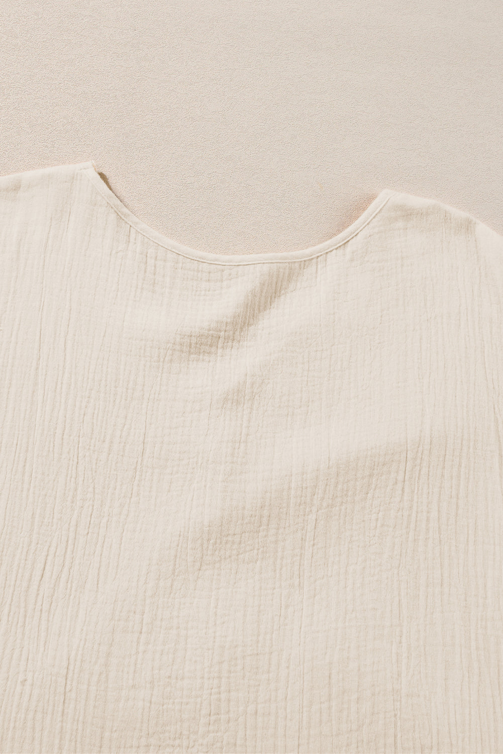 Solid V-Neck Short Sleeve Mini Dress