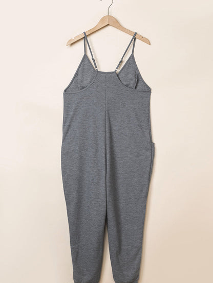 Elevate Your Street Style with Women's Sleeveless V-Neck Jumpsuit
