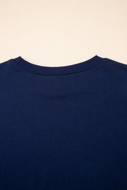 varsity sweatshirt skirt set