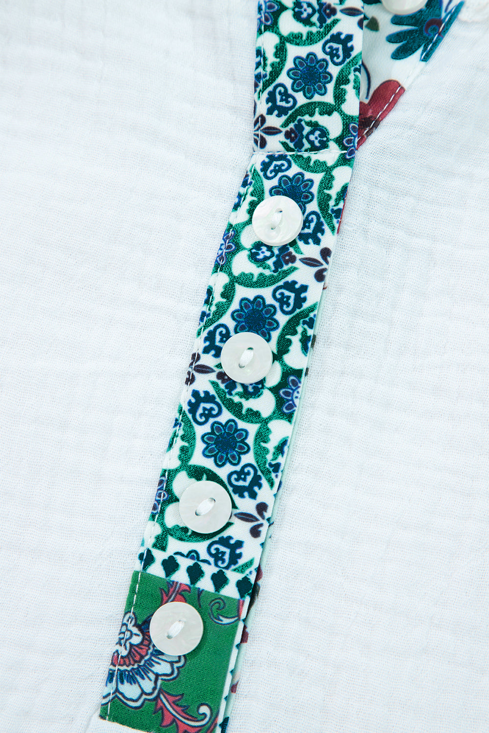 floral patchwork blouse