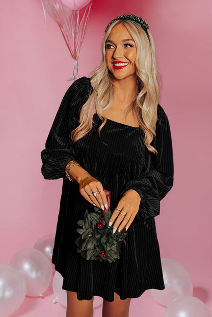black velvet dress
