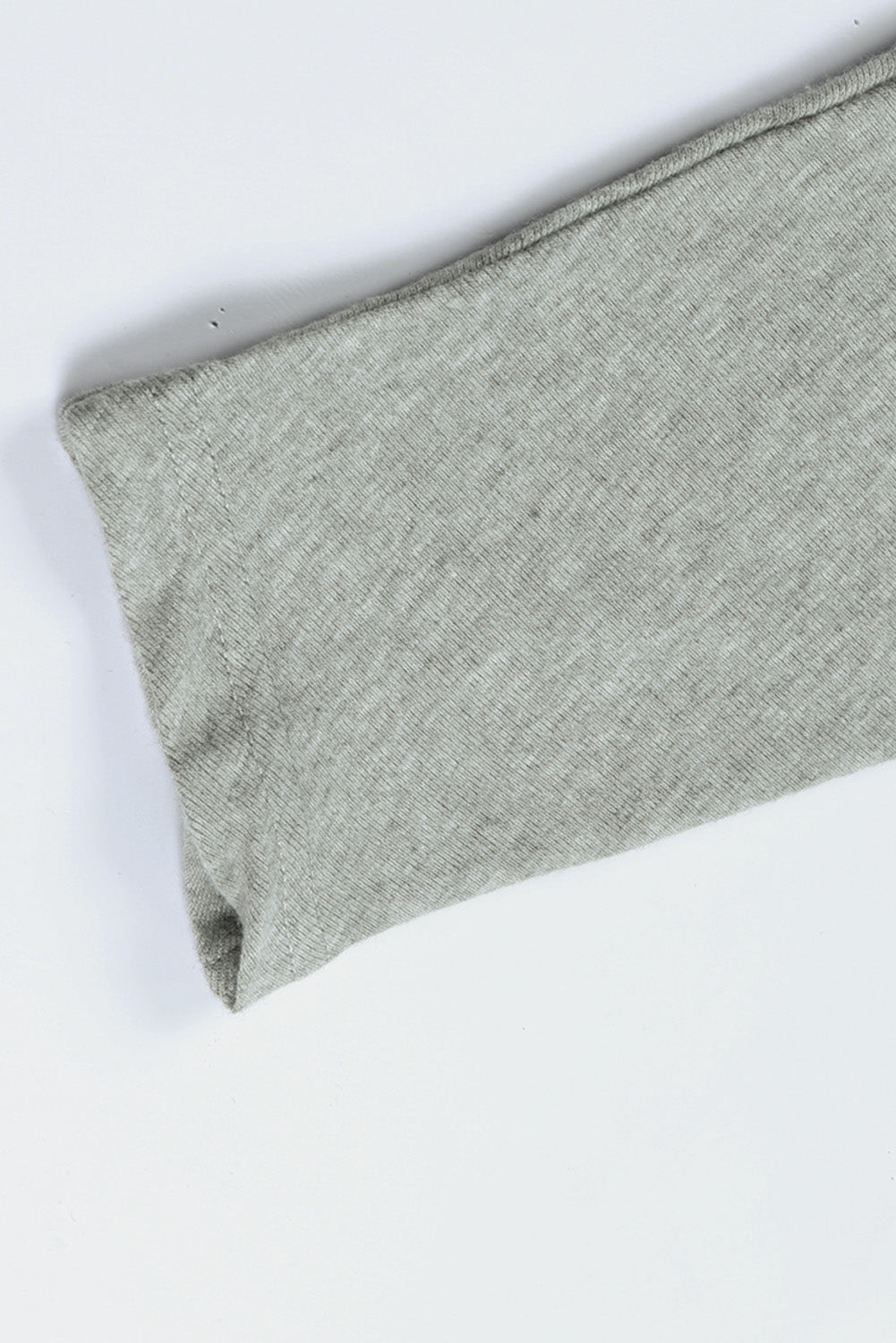 Cozy Gray Patchwork Long Sleeve Top