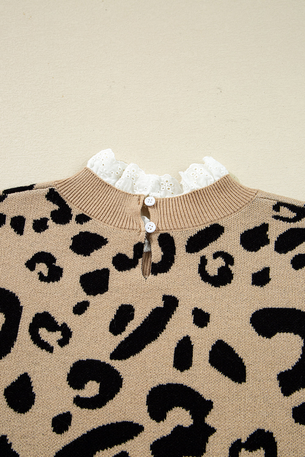 brown leopard sweater