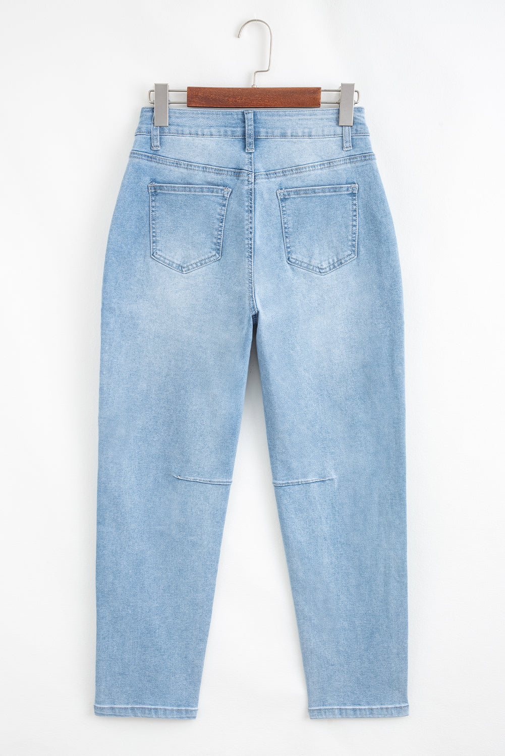 high rise barrel jeans