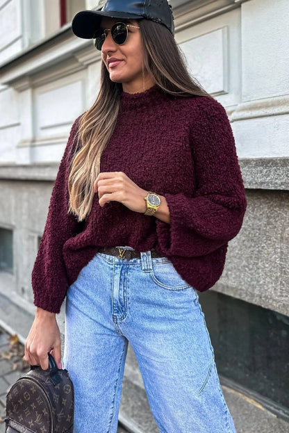 Burgundy top