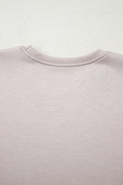 long sleeve pullover mini skirt set