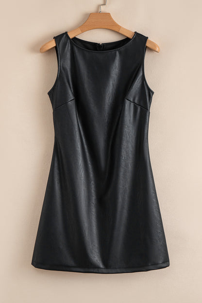 vegan leather dress
