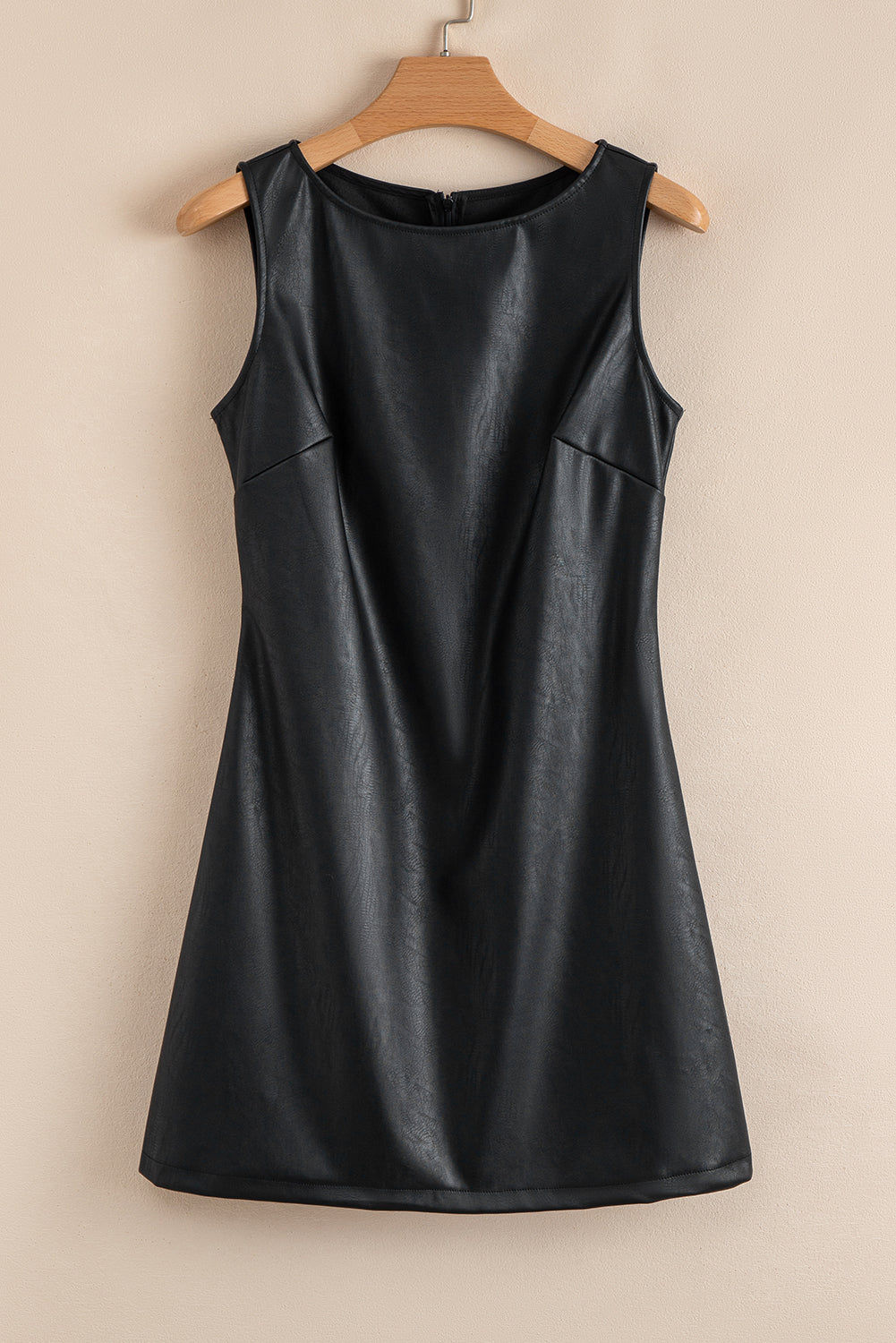vegan leather dress