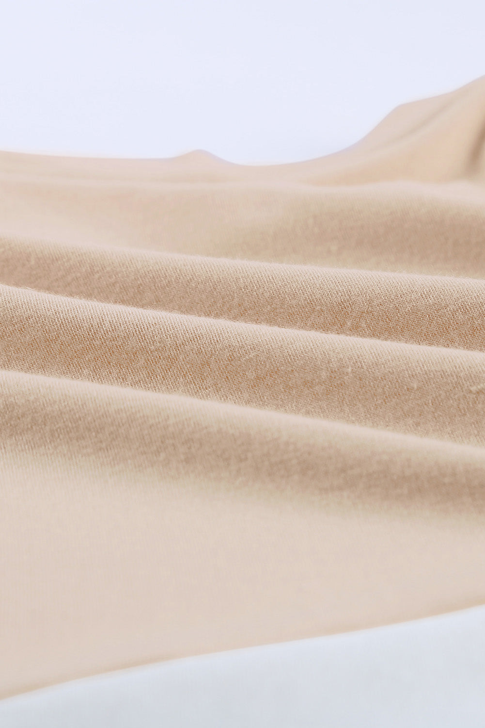 Apricot Colorblock Sleeveless Tank Top with Round Neck