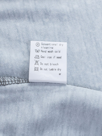 Gray Leopard Tie Dye Short Sleeve T-shirt