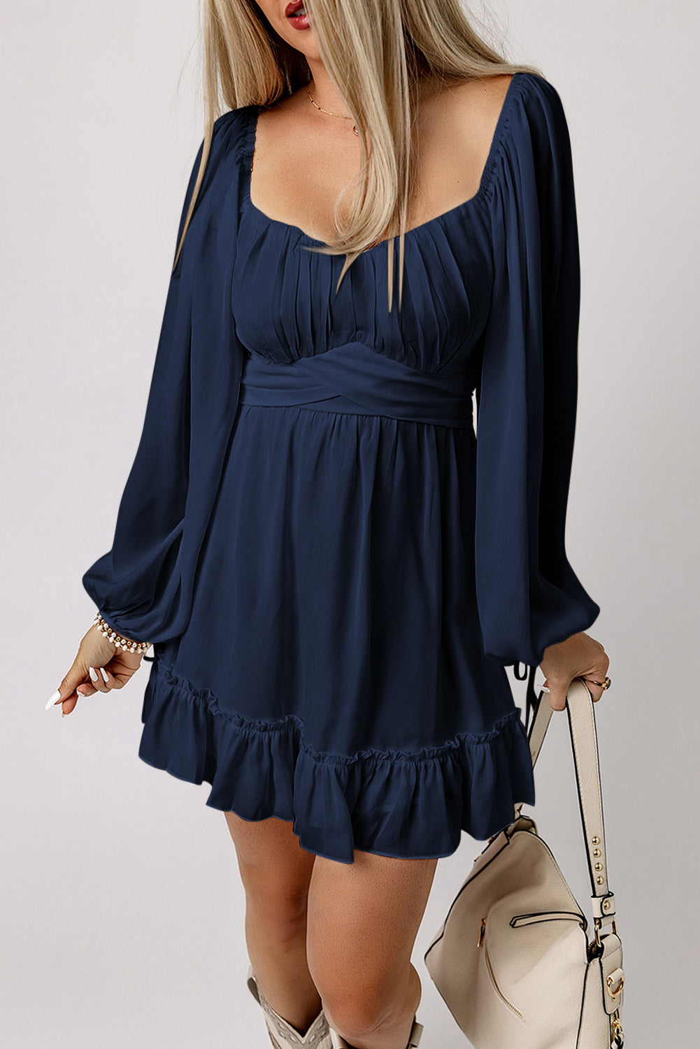 Square Neck Mini Dress