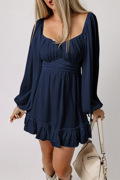 Square Neck Mini Dress