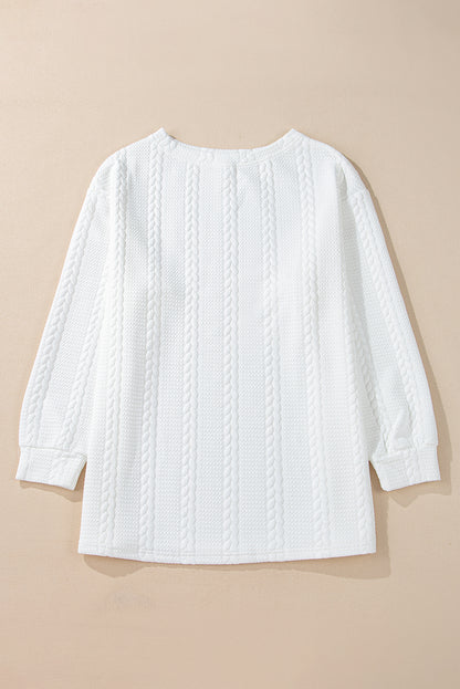 white plus size sweatshirt