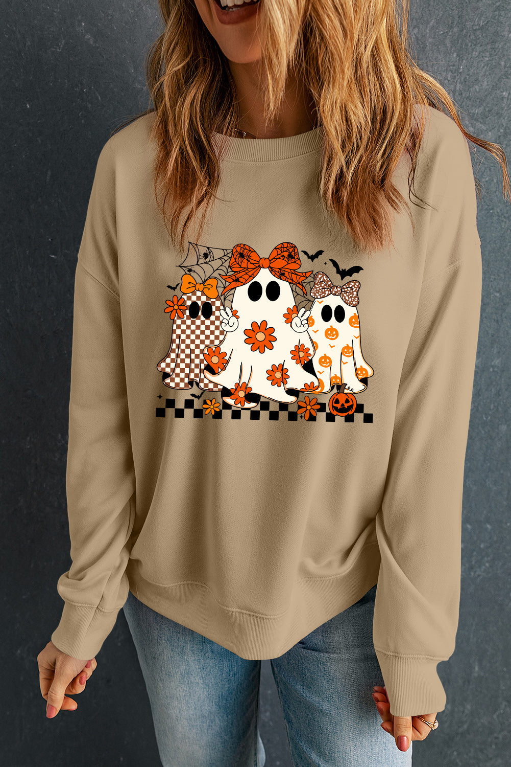 halloween graphic sweatshirt