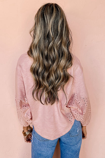 light pink blouse