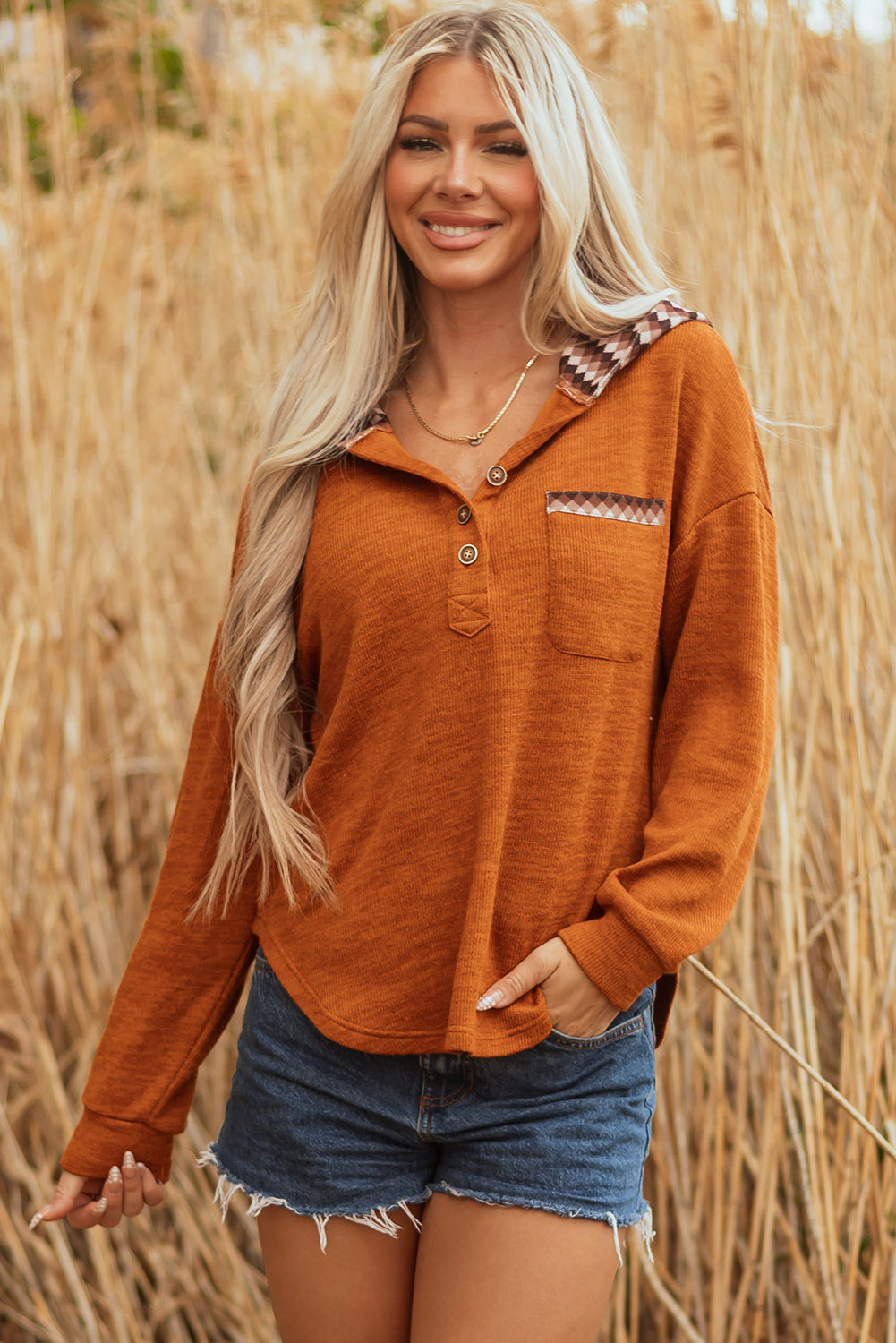 womens henley top