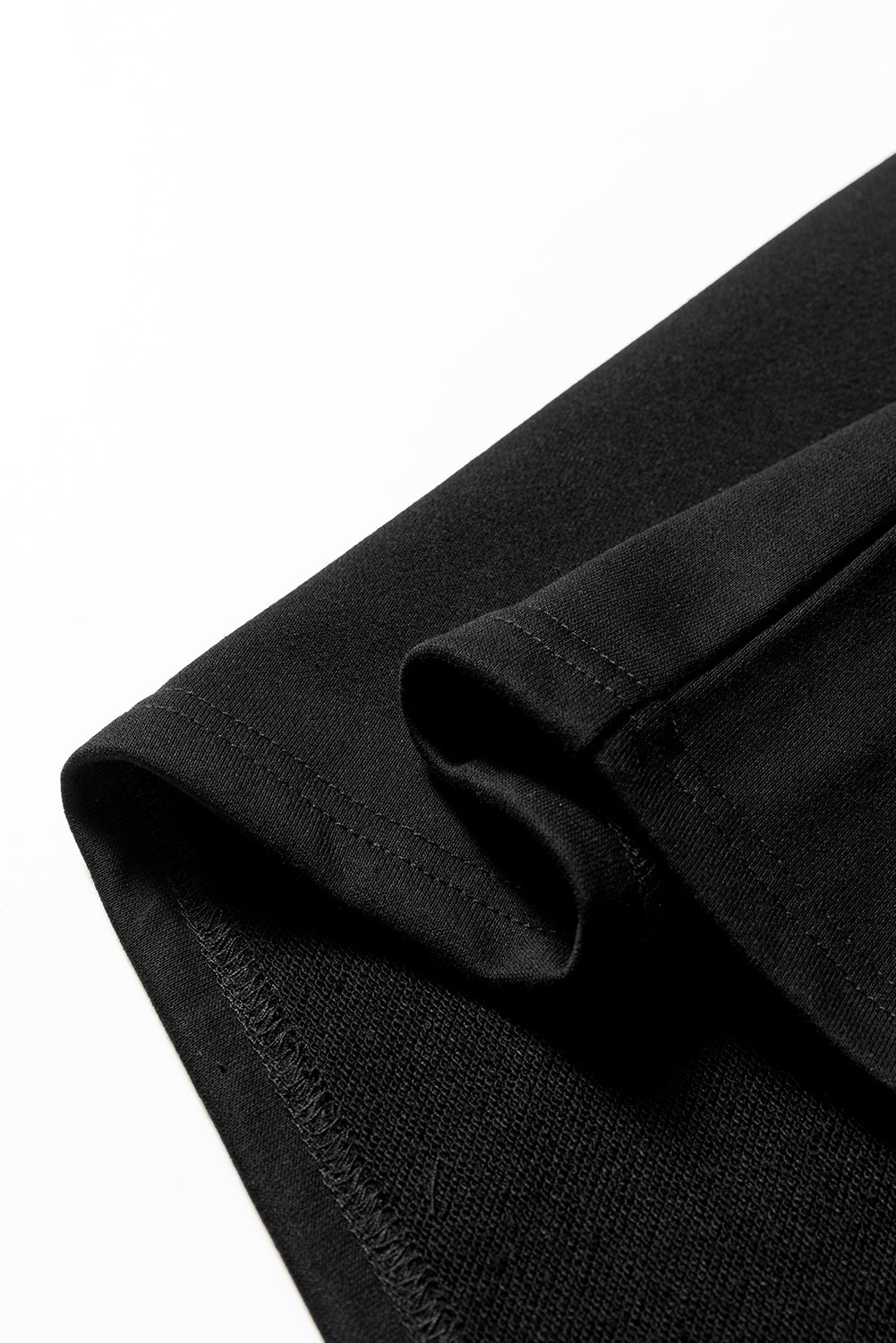 black sweatshirt dress