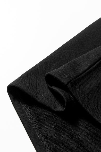 black sweatshirt dress