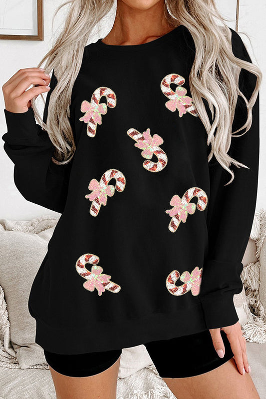 black graphic sweatshirt